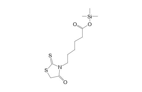 6-(4-oxo-2-Thioxo-1,3-thiazolidin-3-yl)hexanoic acid tms