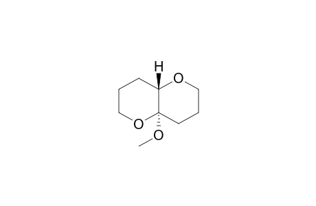 Pyrano[3,2-b]pyran, octahydro-4a-methoxy-, trans-