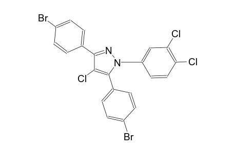 3,5-bis(4-bromophenyl)-4-chloro-1-(3,4-dichlorophenyl)-1H-pyrazole