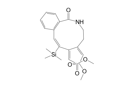 (2Z)-2-[(6E,7E)-1-keto-6-(2-keto-2-methoxy-ethylidene)-7-trimethylsilyl-3,4-dihydro-2H-2-benzazecin-5-ylidene]acetic acid methyl ester