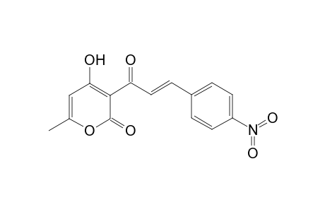 4-Hydroxy-6-methyl-3-[(2E)-3-(4-nitrophenyl)-2-propenoyl]-2H-pyran-2-one