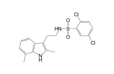 2,5-Dichloro-N-[2-(2,7-dimethyl-1H-indol-3-yl)ethyl]benzenesulfonamide