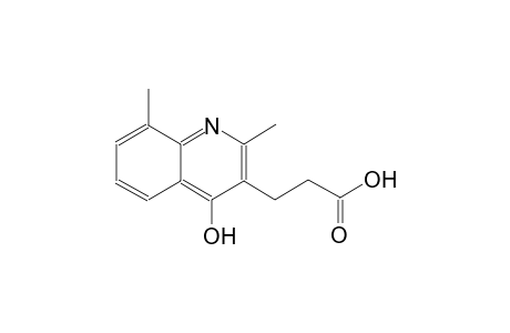 3-(4-Hydroxy-2,8-dimethyl-3-quinolinyl)propanoic acid