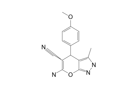 6-AMINO-4-(4-METHOXYPHENYL)-3-METHYL-2,4-DIHYDROPYRANO-[2,3-C]-PYRAZOLE-5-CARBONITRILE