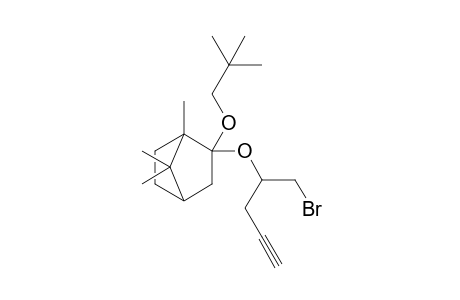 5-Bromo-4-[1,7,7-trimethyl-2-(2,2-dimethylpropyloxy)bicyclo[2.2.1]hept-2-yl]oxypent-1-yne