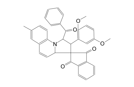 (1'R,2'R)-1'-benzoyl-2'-(2,5-dimethoxyphenyl)-7'-methyl-2',3a'-dihydro-1'H-spiro[indene-2,3'-pyrrolo[1,2-a]quinoline]-1,3-dione