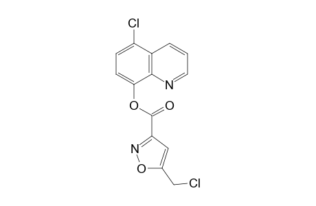 3-Isoxazolecarboxylic acid, 5-(chloromethyl)-, 5-chloro-8-quinolinyl ester