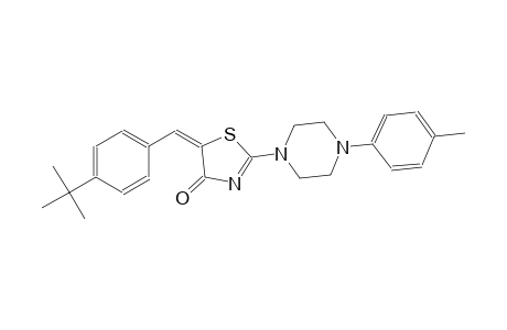(5E)-5-(4-tert-butylbenzylidene)-2-[4-(4-methylphenyl)-1-piperazinyl]-1,3-thiazol-4(5H)-one