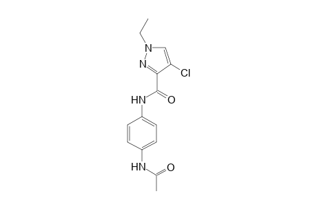 1H-Pyrazole-3-carboxylic acid, 4-chloro-1-ethyl-, (4-acetylaminophenyl)amide