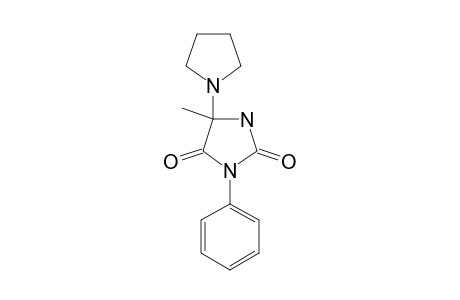 5-METHYL-3-PHENYL-5-(PYRROLIDIN-1-YL)-IMIDAZOLIDINE-2,4-DIONE