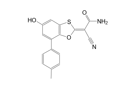 (2Z)-2-cyano-2-[5-hydroxy-7-(4-methylphenyl)-1,3-benzoxathiol-2-ylidene]ethanamide