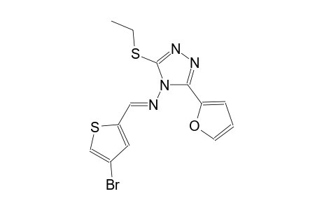 N-[(E)-(4-bromo-2-thienyl)methylidene]-3-(ethylsulfanyl)-5-(2-furyl)-4H-1,2,4-triazol-4-amine