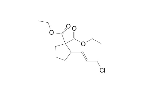 2-[(E)-3-chloroprop-1-enyl]cyclopentane-1,1-dicarboxylic acid diethyl ester
