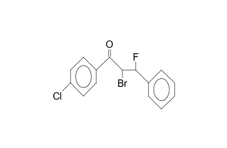 erythro-2-Bromo-4'-chloro-3-fluoro-3-phenyl-propiophenone
