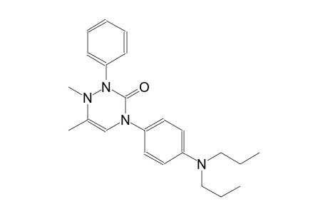 4-[4-(dipropylamino)phenyl]-1,6-dimethyl-2-phenyl-1,4-dihydro-1,2,4-triazin-3(2H)-one