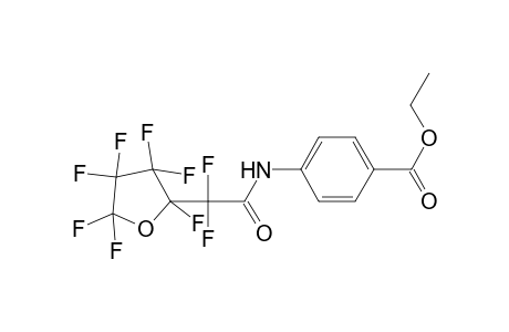 Benzoic acid, 4-[2,2-difluoro-2-(perfluorotetrahydrofur-2-yl)]acetylamino-, ethyl ester