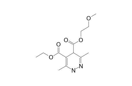 O5-ethyl O4-(2-methoxyethyl) 3,6-dimethyl-1,4-dihydropyridazine-4,5-dicarboxylate