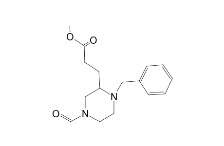3-(1-benzyl-4-formyl-piperazin-2-yl)propionic acid methyl ester