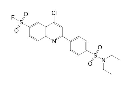 4-chloro-2-[p-(diethylsulfamoyl)phenyl]-6-quinolinesulfonyl fluoride