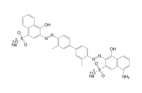 3,3'-Dimethyl-4-[(1-hydroxy-4-sulfo-2-naphthyl)azo]-4'-[(1-hydroxy-3-sulfo-5-amino-2-naphthyl)azo]biphenyl, disodium salt