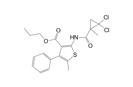 propyl 2-{[(2,2-dichloro-1-methylcyclopropyl)carbonyl]amino}-5-methyl-4-phenyl-3-thiophenecarboxylate