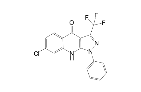 1-Phenyl-4,9-dihydro-3-fluoromethyl-7-chloro-1H-pyrozolo[3,4-b]qionolin-4-one