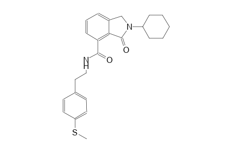 1H-isoindole-4-carboxamide, 2-cyclohexyl-2,3-dihydro-N-[2-[4-(methylthio)phenyl]ethyl]-3-oxo-