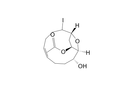 (1R*,2S*,5Z,10S*,12S)-12-Acetoxy-9-iodo-13-oxabicyclo[8,2.1]tridec-5-en-2-ol