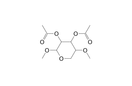Methyl 2,3-di-O-acetyl-4-O-methylpentopyranoside