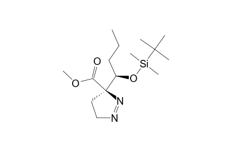 SYN-3-CARBOMETHOXY-3-[1'-[(TERT.-BUTYLDIMETHYLSILYL)-OXY]-BUTYL]-1-PYRAZOLINE;MAJOR_STEREOMER
