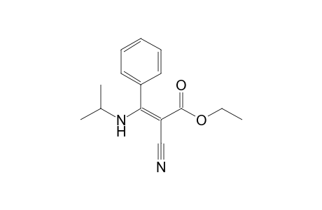 Ethyl 3-(isopropylamino)-2-cyano-3-phenylpropenoate