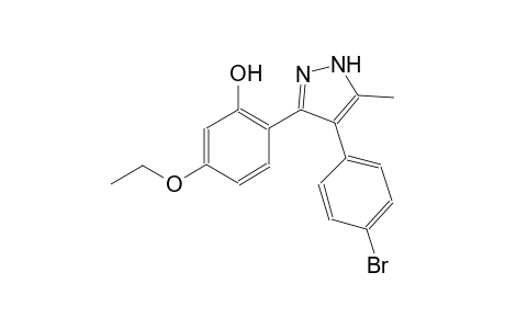 phenol, 2-[4-(4-bromophenyl)-5-methyl-1H-pyrazol-3-yl]-5-ethoxy-