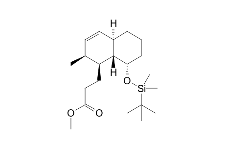 Methyl (1S*,2S*,4aR*,8S*,8aS*)-8-(tert-butyldimethylsiloxy)-2-methyl-1,2,4a,5,6,7,8,8a-octahydronaphthalenepropanoate