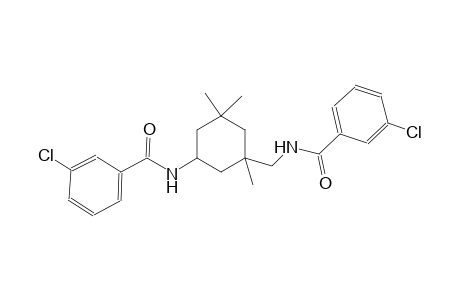 3-chloro-N-({5-[(3-chlorobenzoyl)amino]-1,3,3-trimethylcyclohexyl}methyl)benzamide