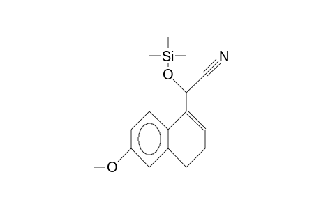 4-(1-Trimethylsilyloxy-cyanomethyl)-7-methoxy-1,2-dihydro-naphthalene