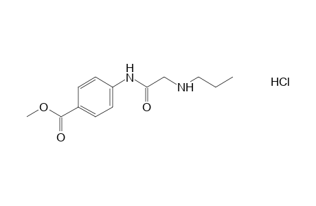 p-(2-propylaminoacetamido)benzoic acid, methyl ester, hydrochloride
