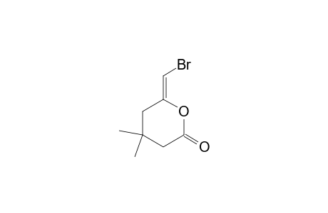 4.4-Dimethyl-6(Z)-(bromomethylidene)tetrahydro-2-pyranone