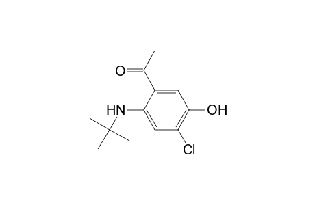 1-[2-(tert-butylamino)-4-chloranyl-5-oxidanyl-phenyl]ethanone