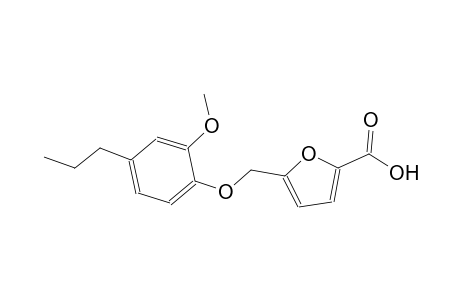 5-[(2-methoxy-4-propylphenoxy)methyl]-2-furoic acid