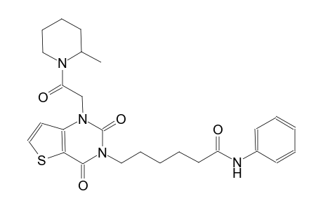 6-(1-[2-(2-methyl-1-piperidinyl)-2-oxoethyl]-2,4-dioxo-1,4-dihydrothieno[3,2-d]pyrimidin-3(2H)-yl)-N-phenylhexanamide