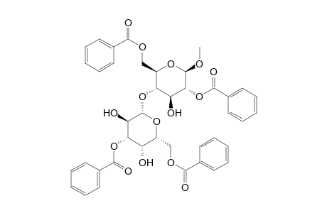.beta.-D-Glucopyranoside, methyl 4-O-(3,6-di-O-benzoyl-.beta.-D-galactopyranosyl)-, 2,6-dibenzoate