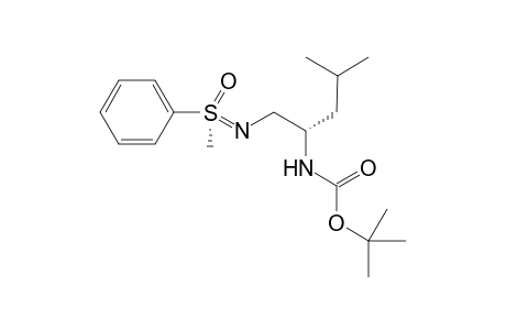 (RS,SC)-N-{2-[(tert-Butyloxycarbonyl)amino]-4-methylpentyl}-S-methyl-S-phenylsulfoximine
