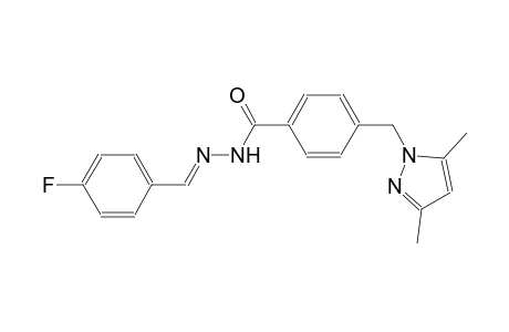 4-[(3,5-dimethyl-1H-pyrazol-1-yl)methyl]-N'-[(E)-(4-fluorophenyl)methylidene]benzohydrazide