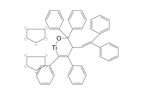 2-Titana-1-oxacyclohex-3-ene, bis(.eta.-5-cyclopentadienyl)-5-(2,2-diphenylethenyl)-3,4,6,6-tetraphenyl-