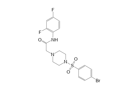 1-piperazineacetamide, 4-[(4-bromophenyl)sulfonyl]-N-(2,4-difluorophenyl)-