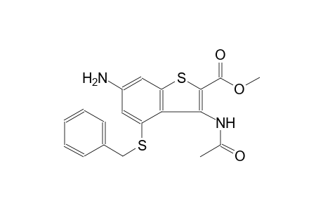 benzo[b]thiophene-2-carboxylic acid, 3-(acetylamino)-6-amino-4-[(phenylmethyl)thio]-, methyl ester