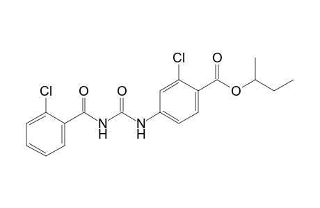 Benzoic acid, 2-chloro-4-[[[(2-chlorobenzoyl)amino]carbonyl]amino]-, 1-methylpropyl ester