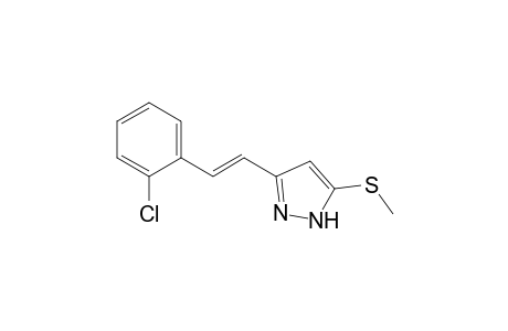 5-[(E)-2-(2-chlorophenyl)ethenyl]-3-(methylthio)-1H-pyrazole