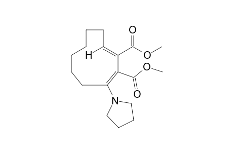 3-(1-pyrrolidinyl)-cis-, trans-2,10-cyclodecadiene-1,2-dicarboxylic acid, dimethyl ester