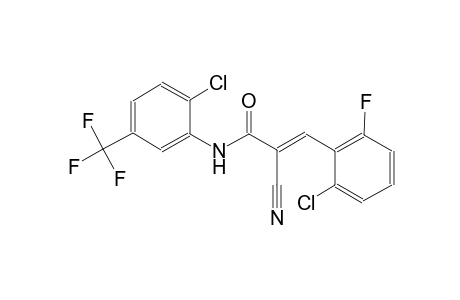 (2E)-3-(2-chloro-6-fluorophenyl)-N-[2-chloro-5-(trifluoromethyl)phenyl]-2-cyano-2-propenamide